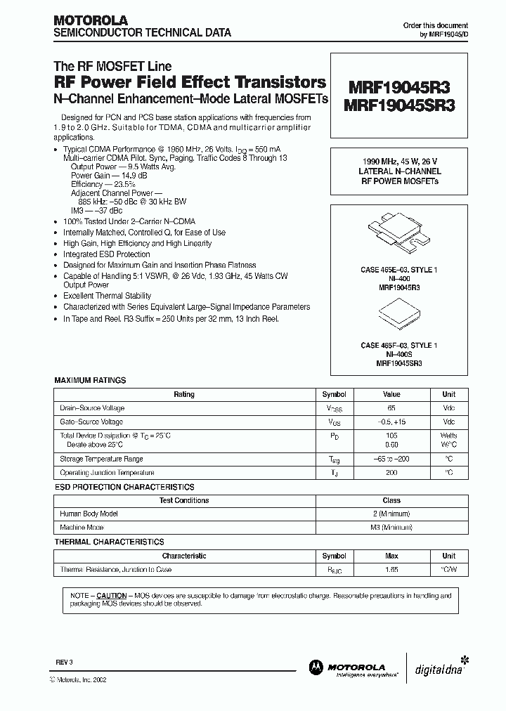 MRF19045R3_349214.PDF Datasheet