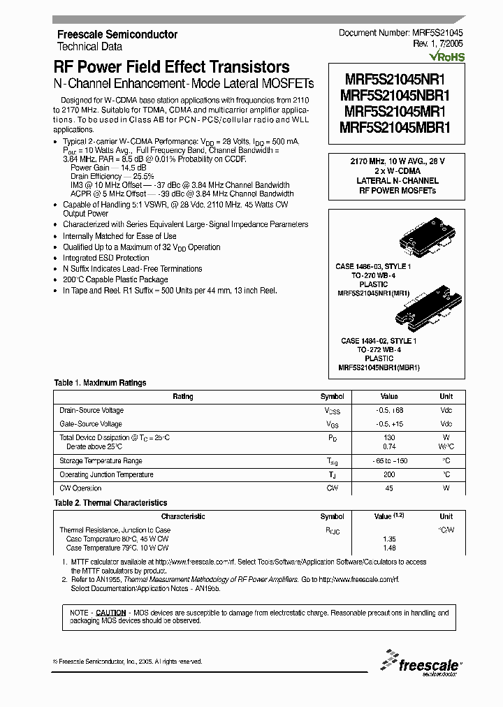 MRF5S21045_312851.PDF Datasheet