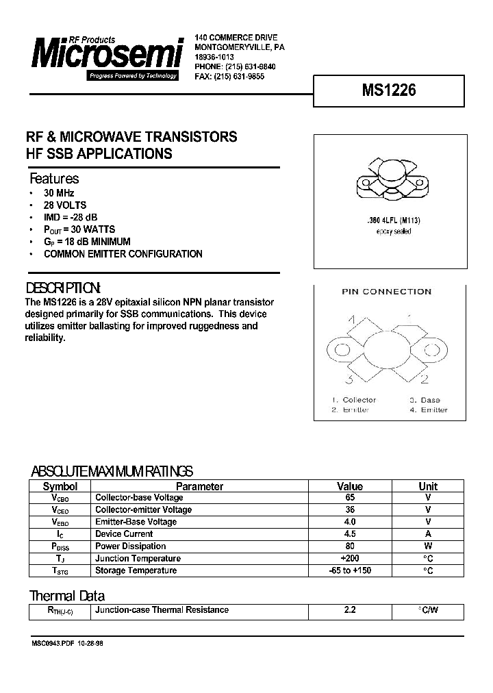 MS1226_372776.PDF Datasheet