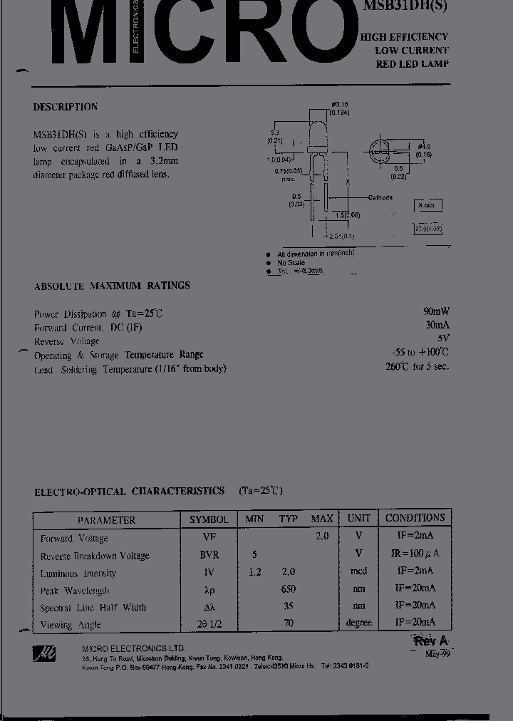 MSB31DH_342714.PDF Datasheet