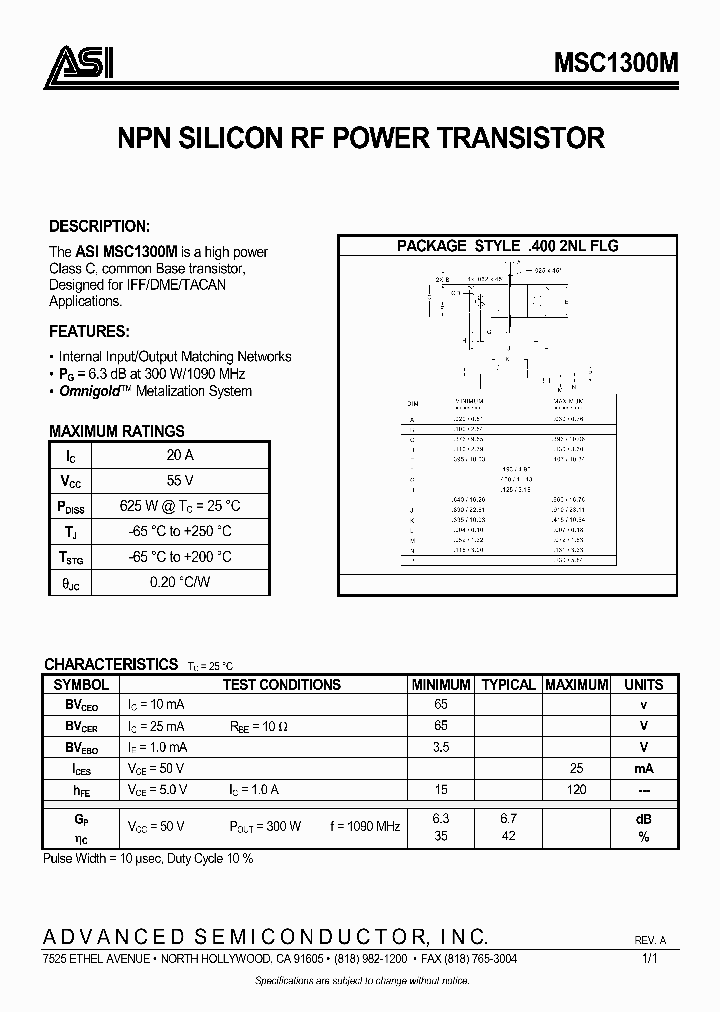 MSC1300M_317621.PDF Datasheet
