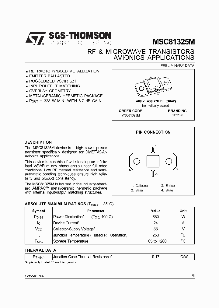 MSC81325M_327268.PDF Datasheet