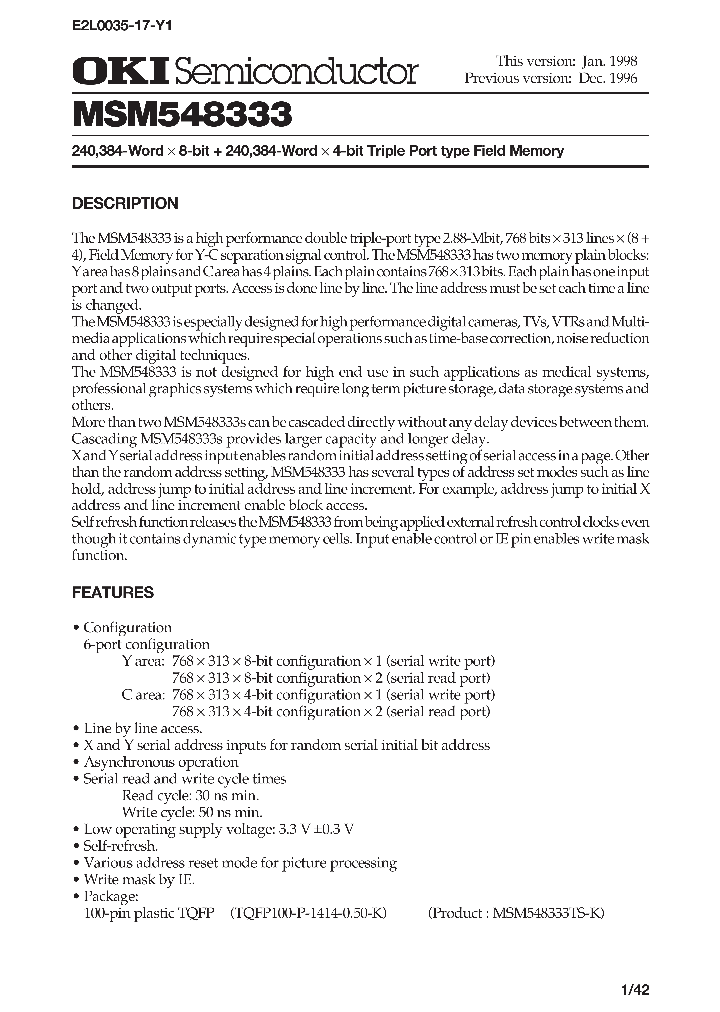MSM548333_143709.PDF Datasheet