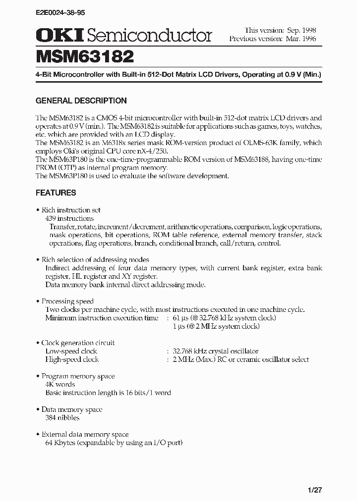 MSM63182_355483.PDF Datasheet