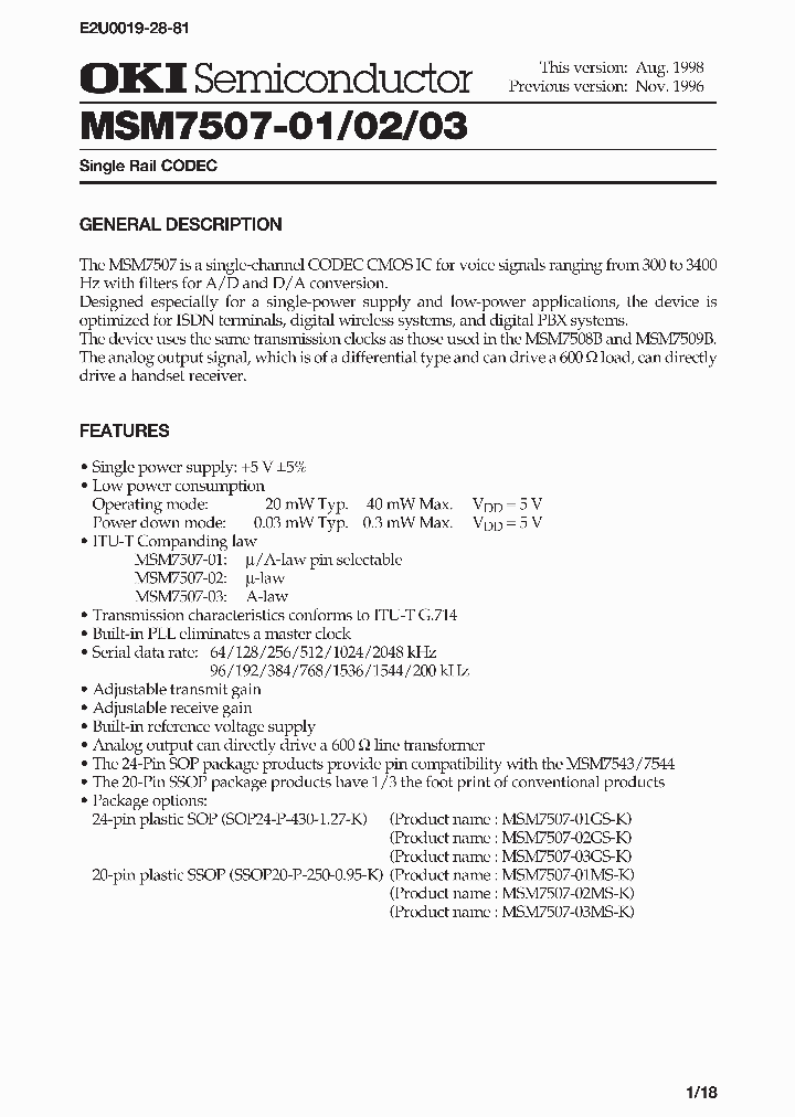 MSM7507-03_331876.PDF Datasheet