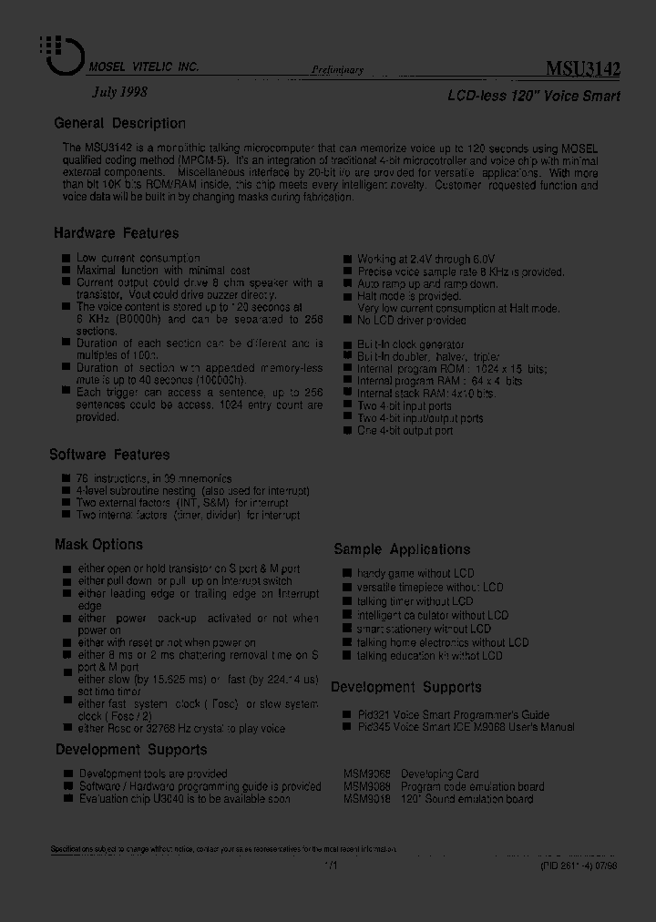 MSU3142_320959.PDF Datasheet