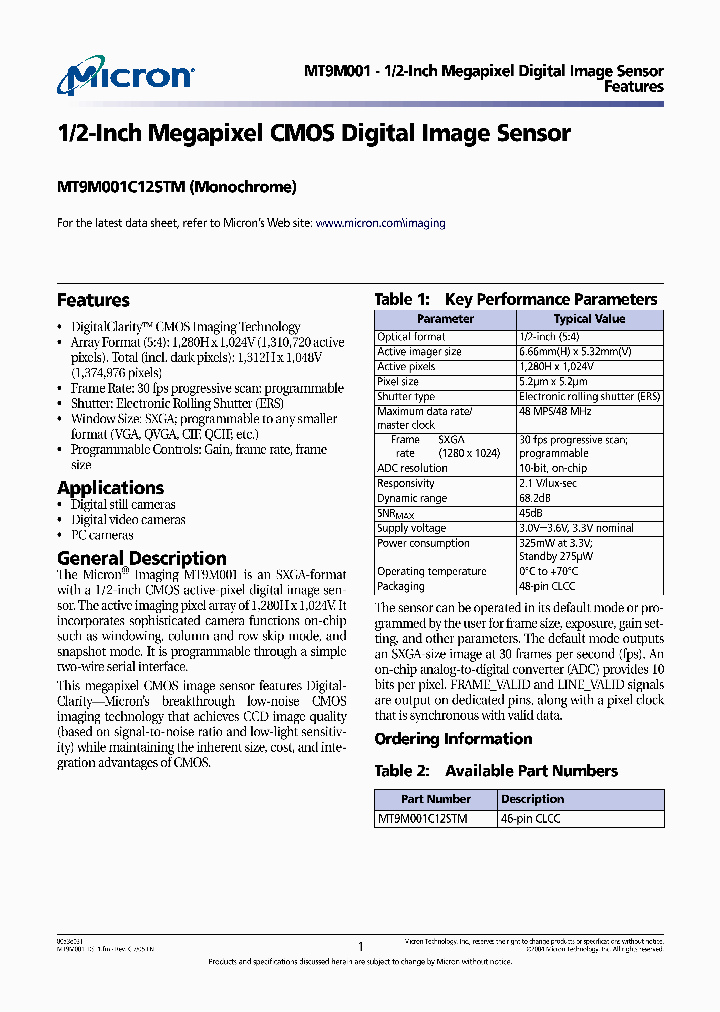 MT9M001_196657.PDF Datasheet