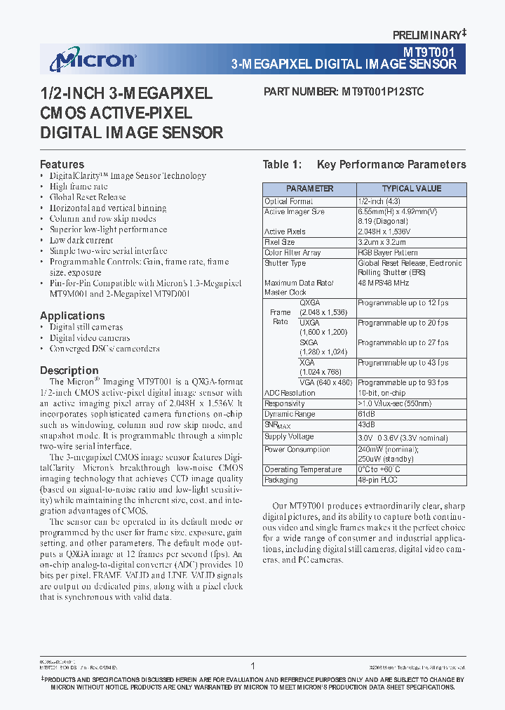 MT9T001_319254.PDF Datasheet