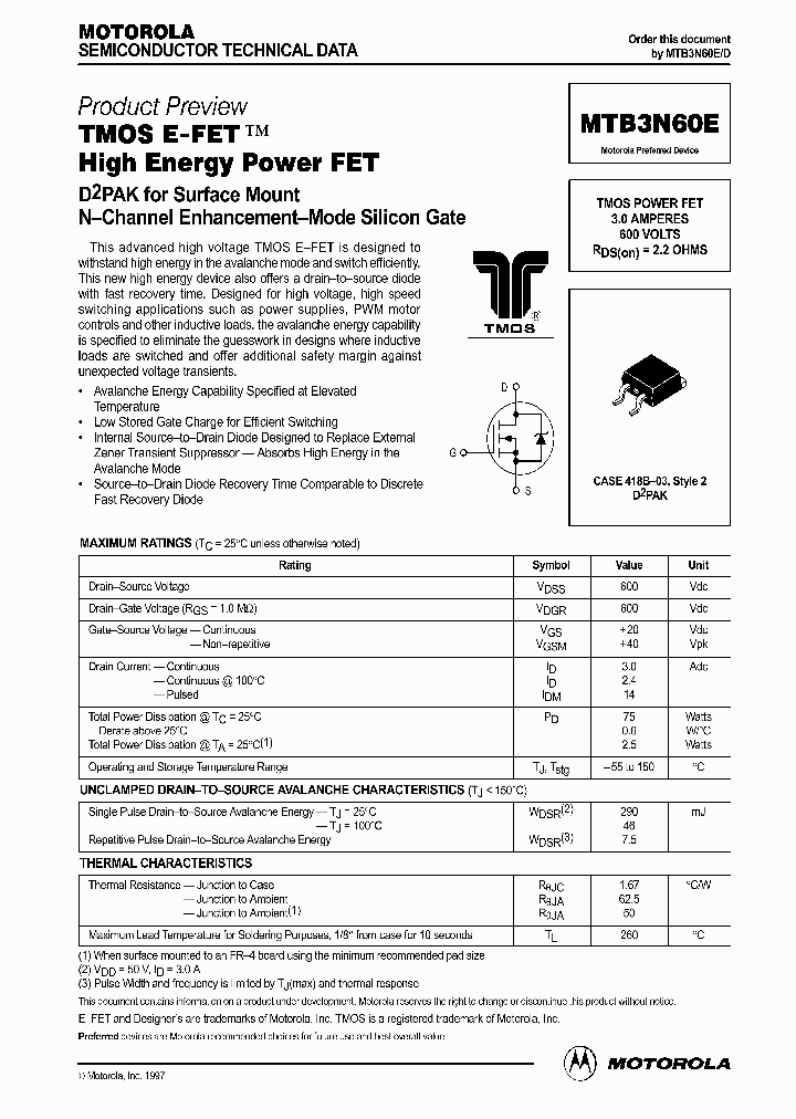 MTB3N60ED_331643.PDF Datasheet