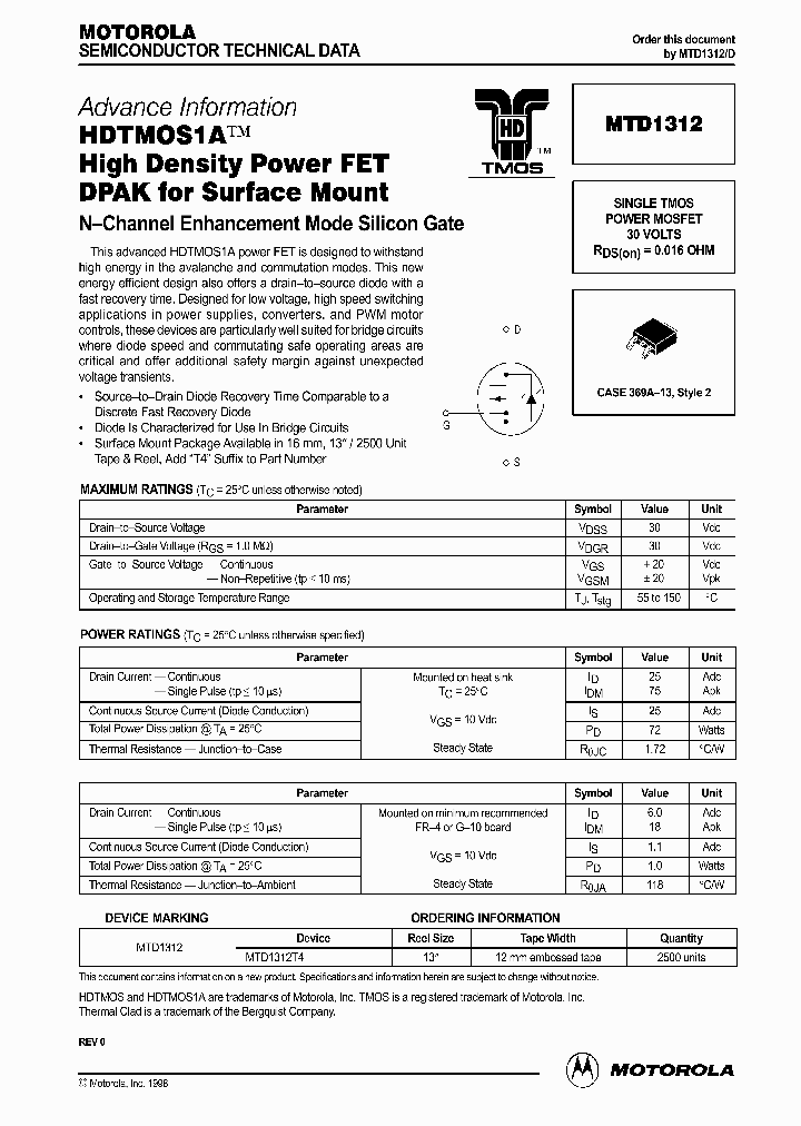 MTD1312D_334912.PDF Datasheet