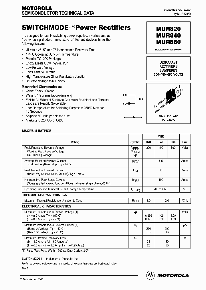 MUR840_197915.PDF Datasheet