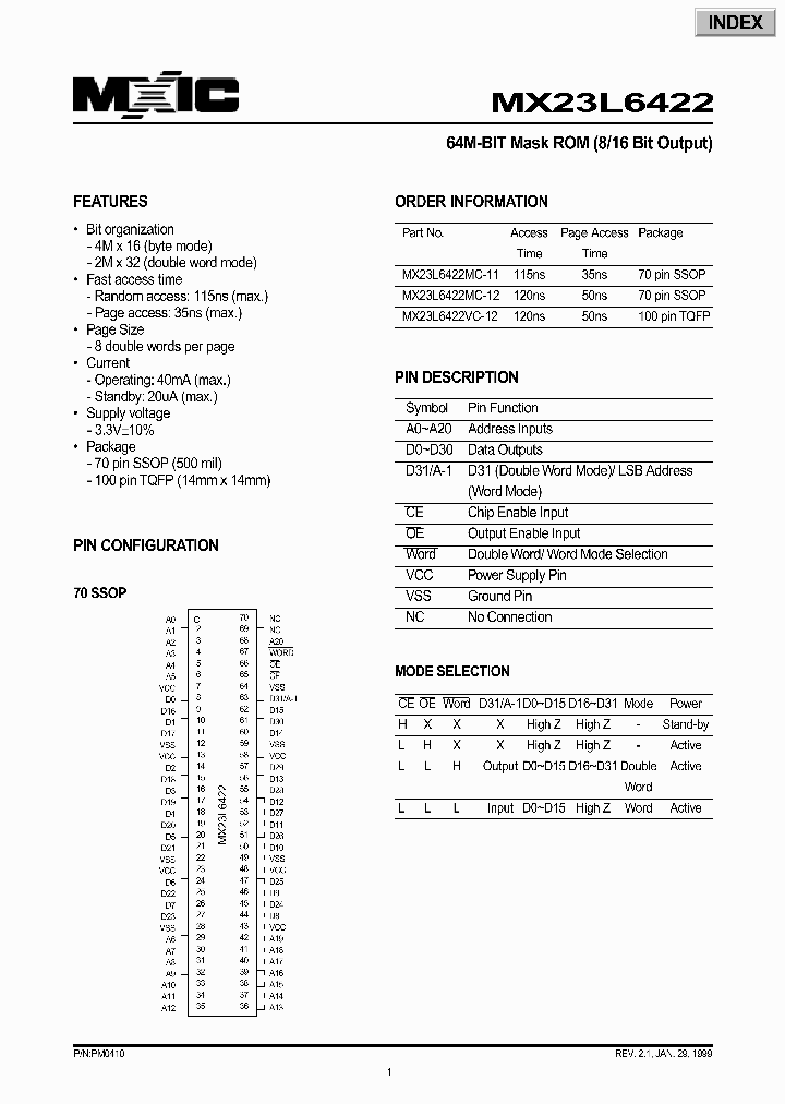 MX23L6422_328713.PDF Datasheet