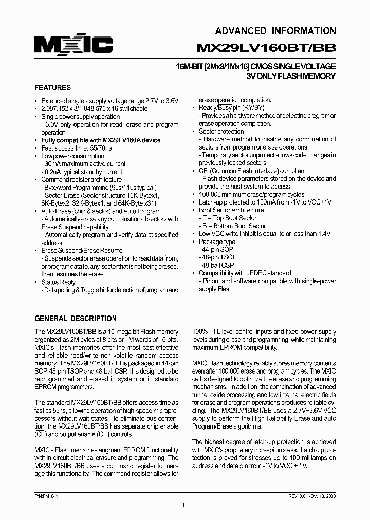 MX29LV160BBTC_194013.PDF Datasheet