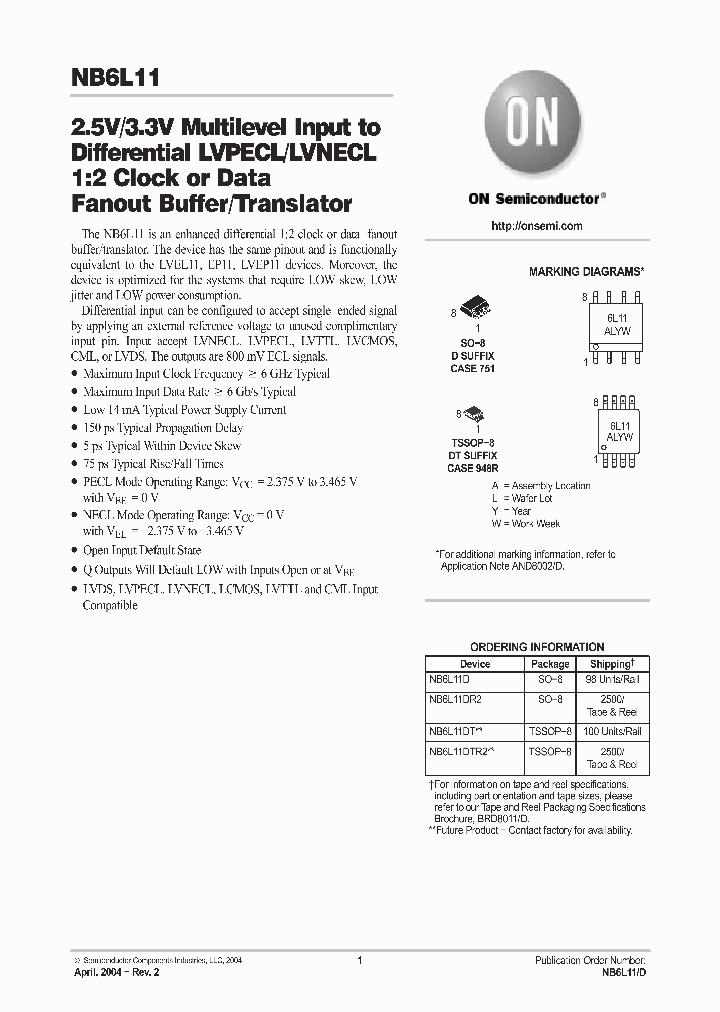 NB6L11_328723.PDF Datasheet