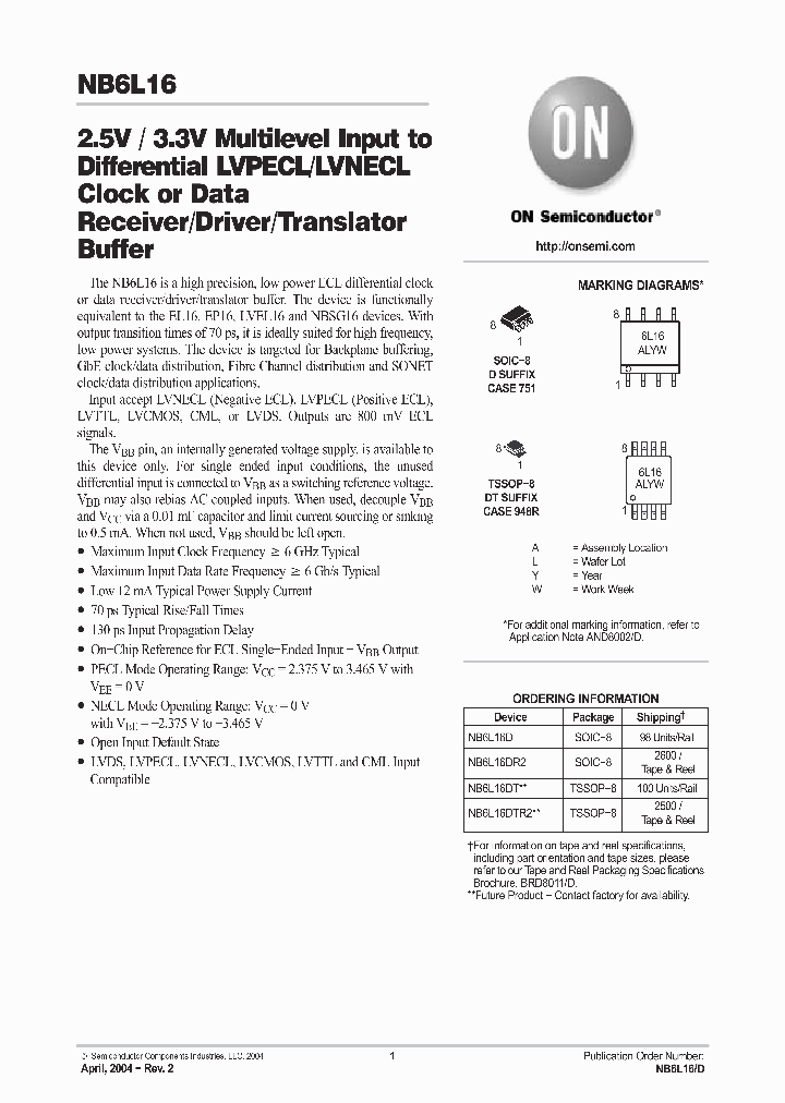 NB6L16_328722.PDF Datasheet