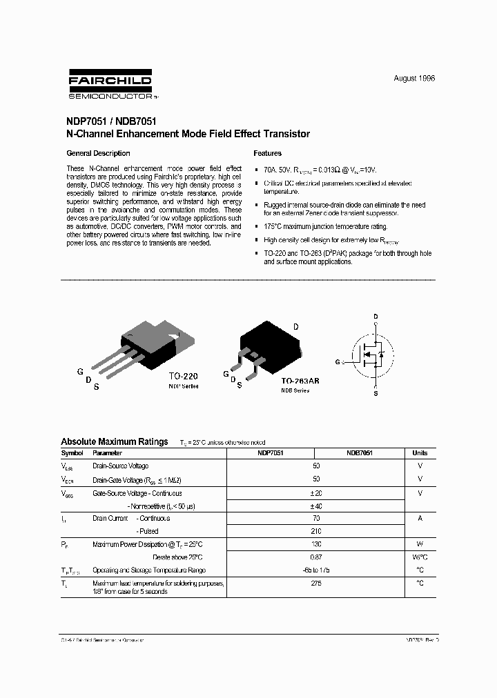 NDB7051_361655.PDF Datasheet
