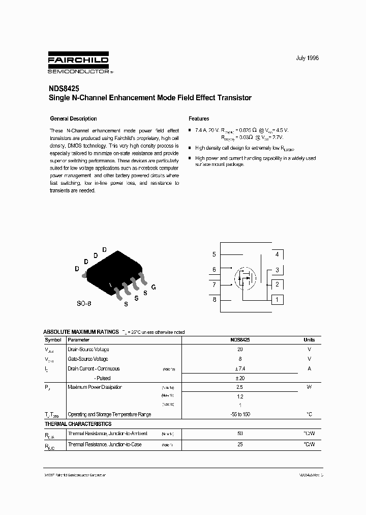 NDS8425_334476.PDF Datasheet