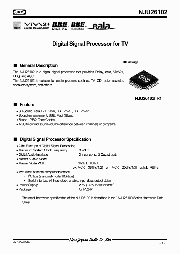 NJU26102_309356.PDF Datasheet