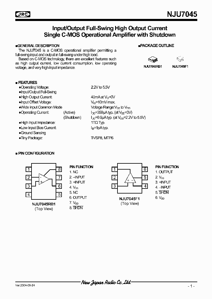NJU7045_340779.PDF Datasheet