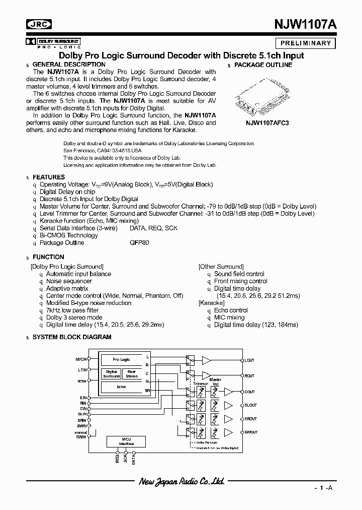 NJW1107A_321943.PDF Datasheet