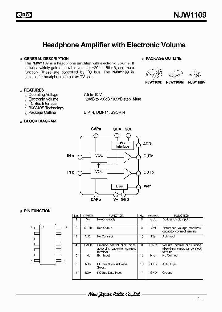 NJW1109_321924.PDF Datasheet