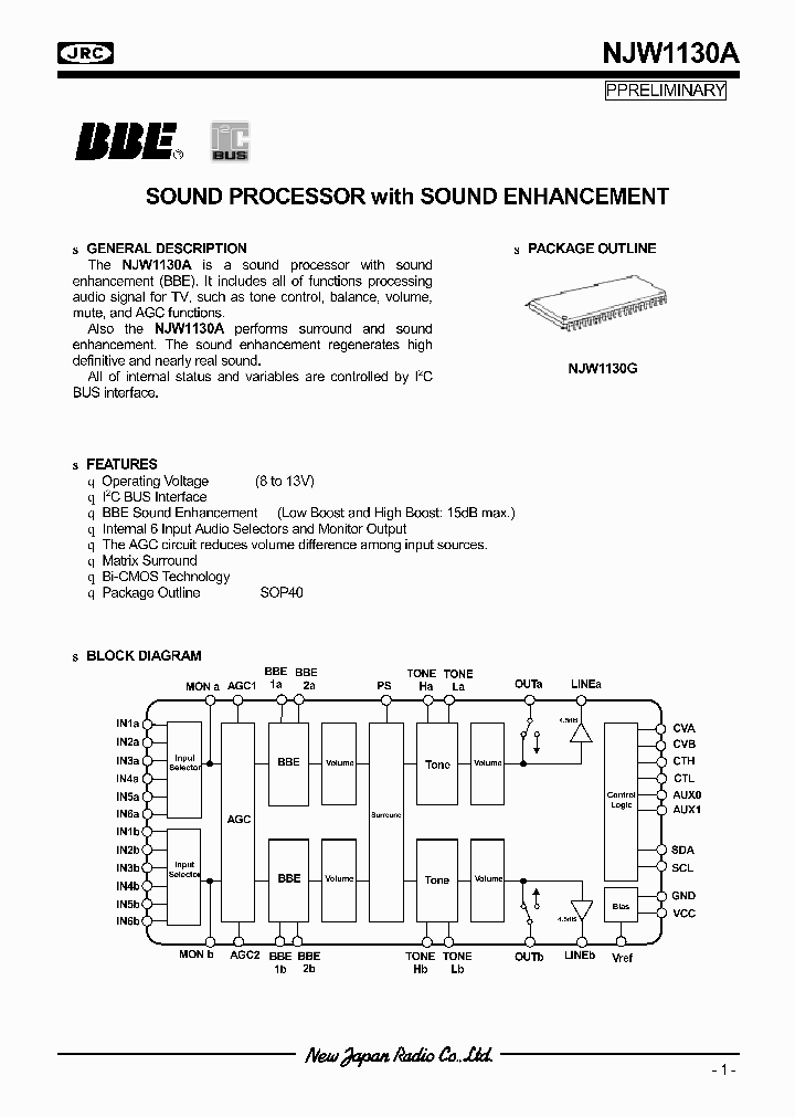 NJW1130A_321942.PDF Datasheet