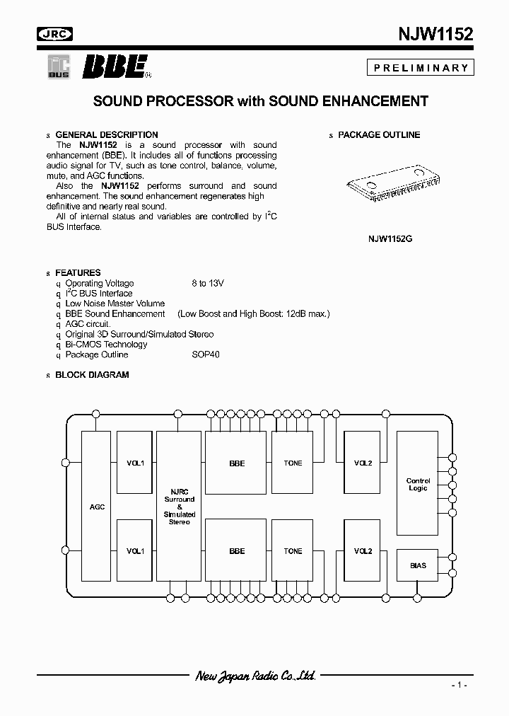 NJW1152_321929.PDF Datasheet