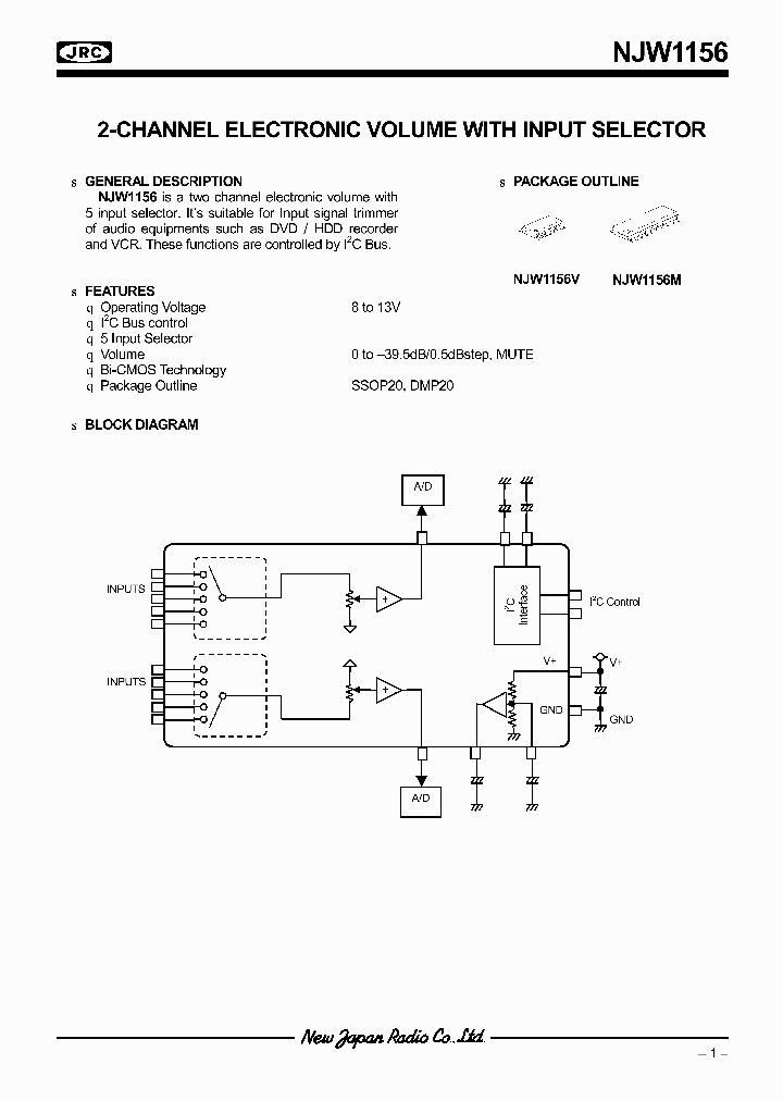 NJW1156_321923.PDF Datasheet