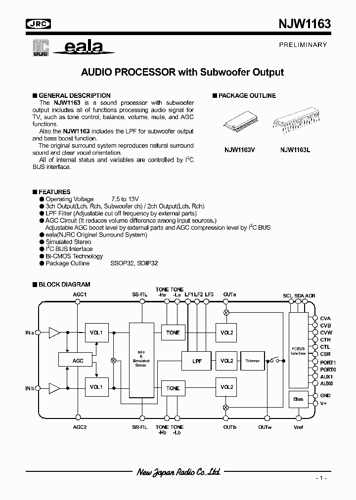 NJW1163_320183.PDF Datasheet