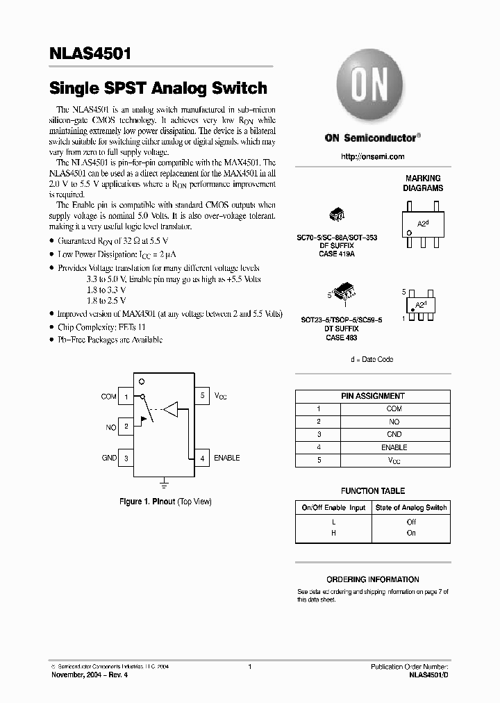 NLAS4501DTT1G_341265.PDF Datasheet