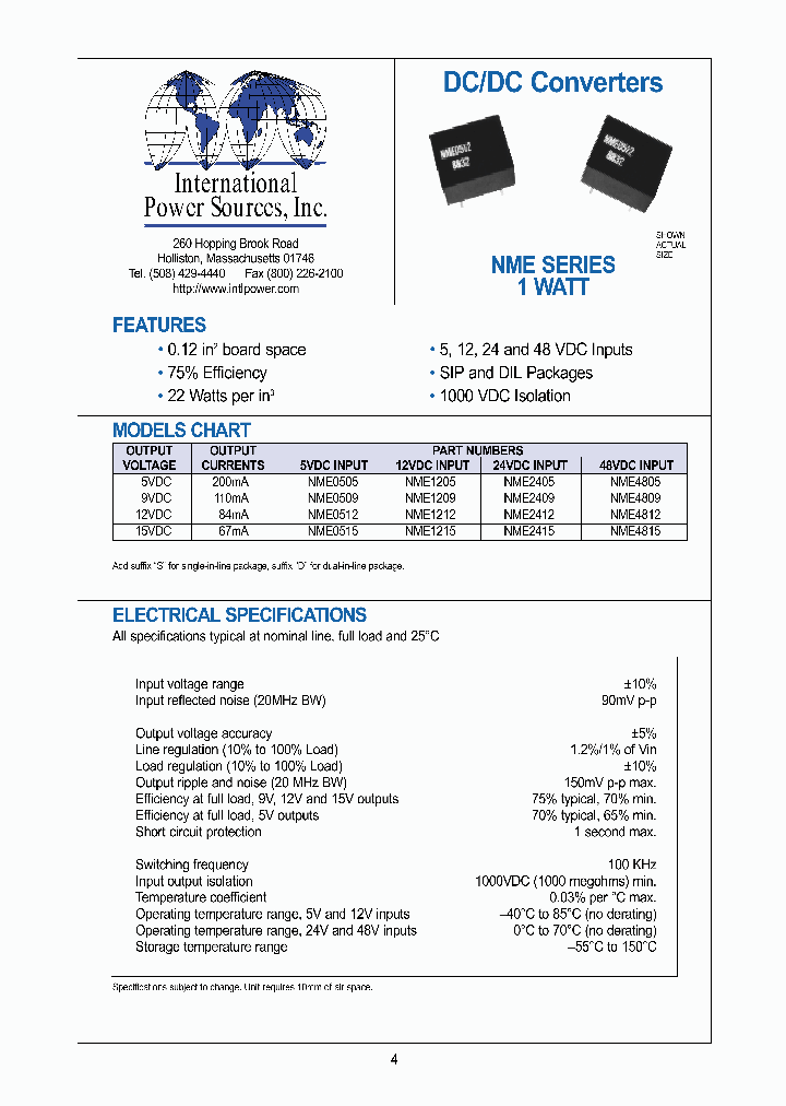 NME0505SNBSP_271215.PDF Datasheet