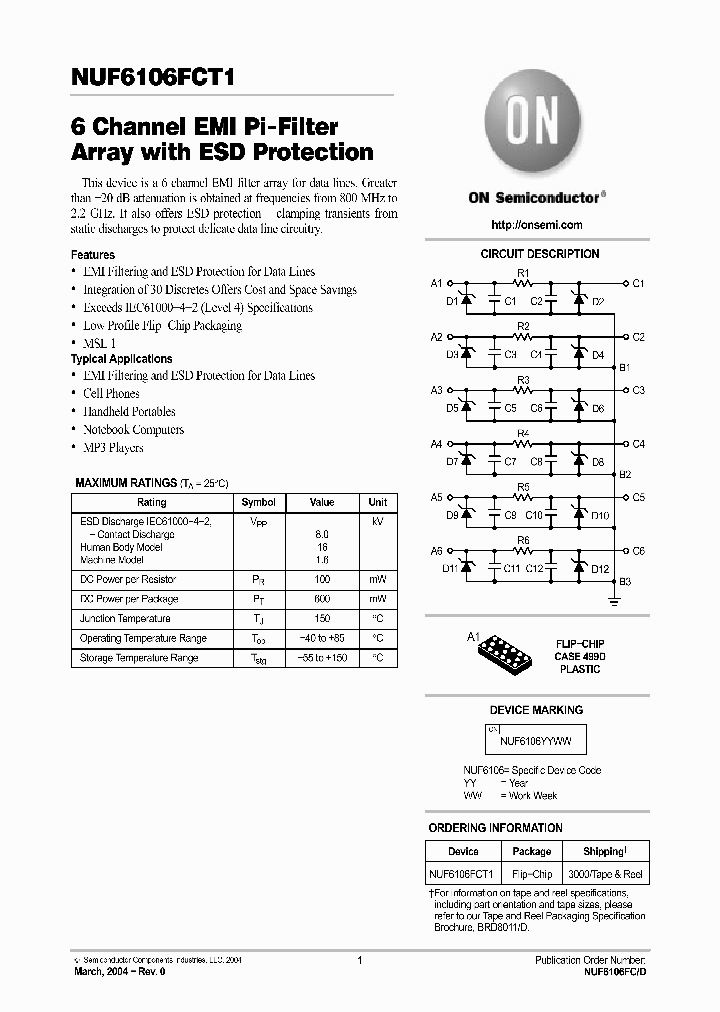 NUF6106FCT1_315539.PDF Datasheet