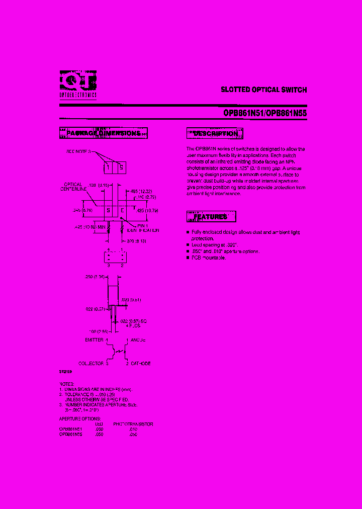 OPB861N51_359325.PDF Datasheet