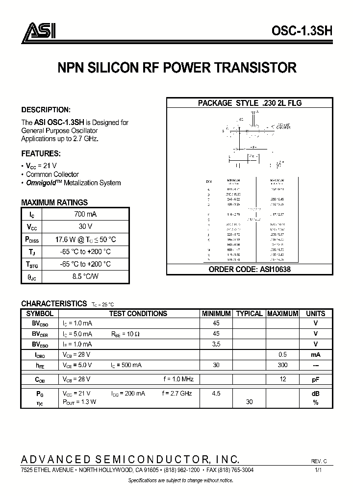 OSC-13SH_361755.PDF Datasheet