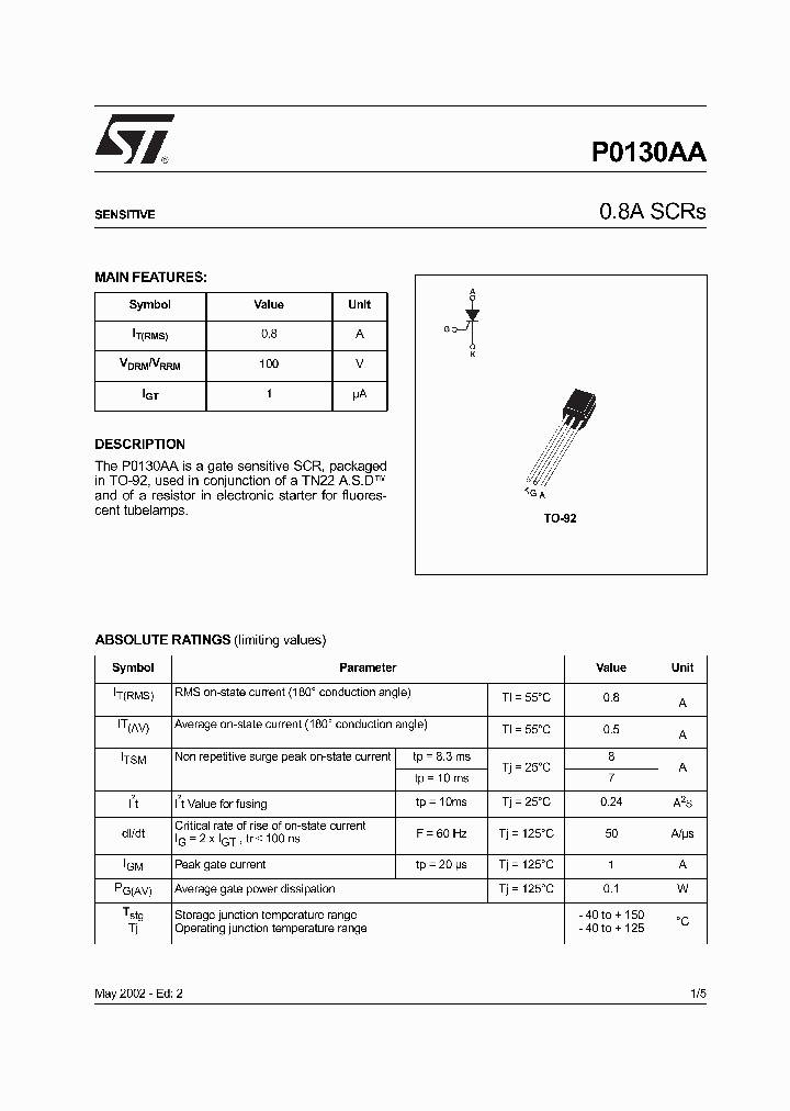 P0130AA_323060.PDF Datasheet
