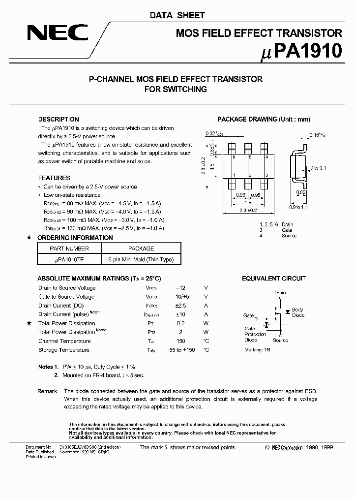 UPA1910_141755.PDF Datasheet