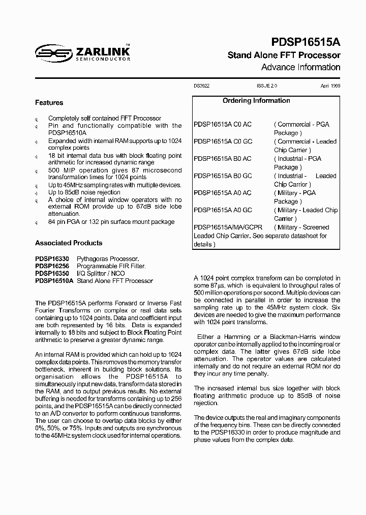 PDSP16515A_319355.PDF Datasheet
