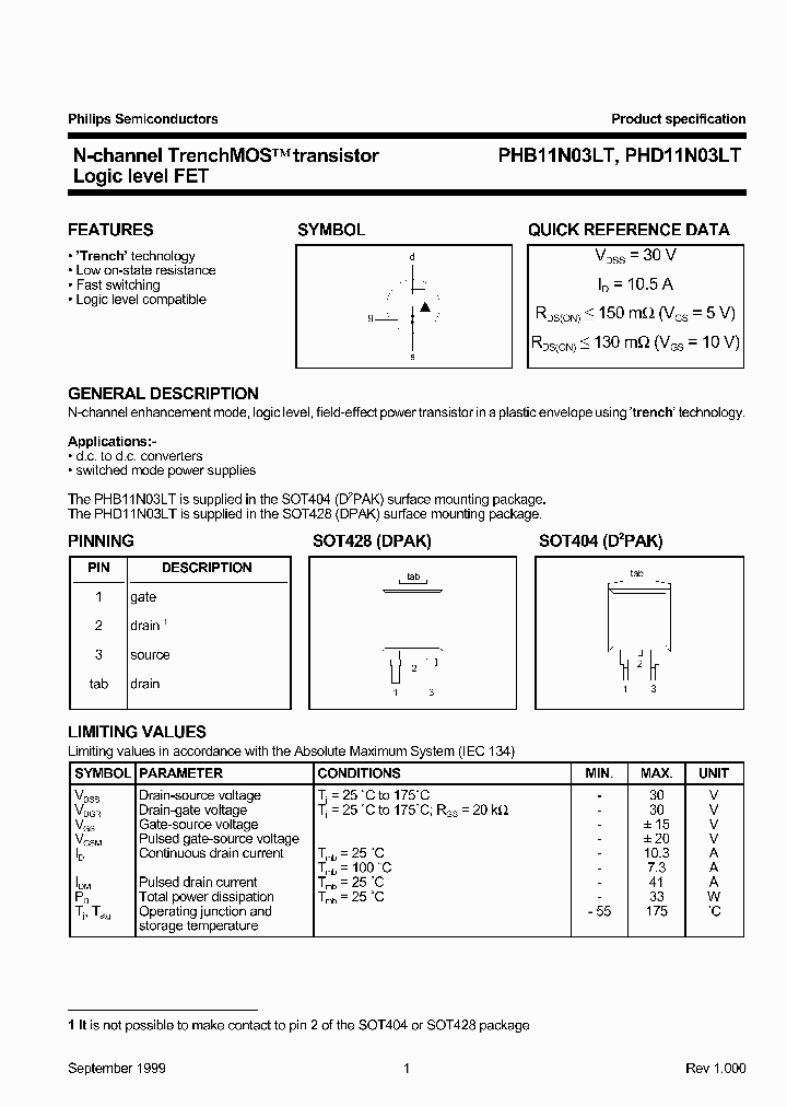 PHB11N03LT_344963.PDF Datasheet