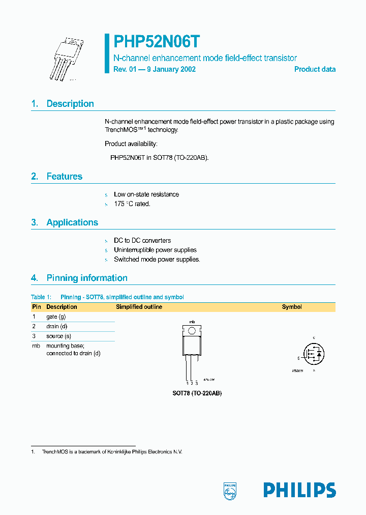 PHP52N06T_341295.PDF Datasheet
