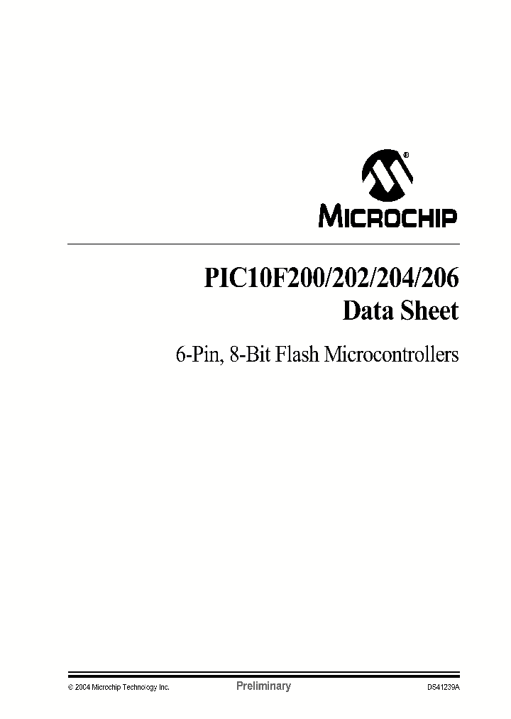 PIC10F_190496.PDF Datasheet
