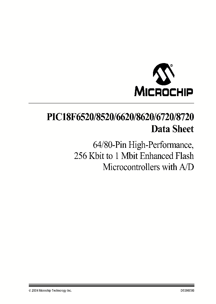 PIC18F6620_186443.PDF Datasheet
