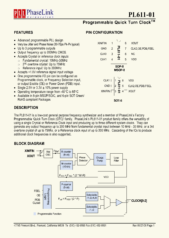 PL611-01_337480.PDF Datasheet