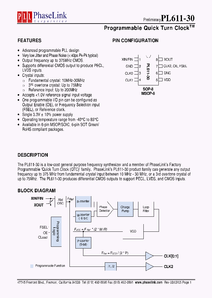 PL611-30_337497.PDF Datasheet