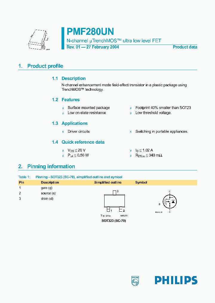 PMF280UN_335427.PDF Datasheet