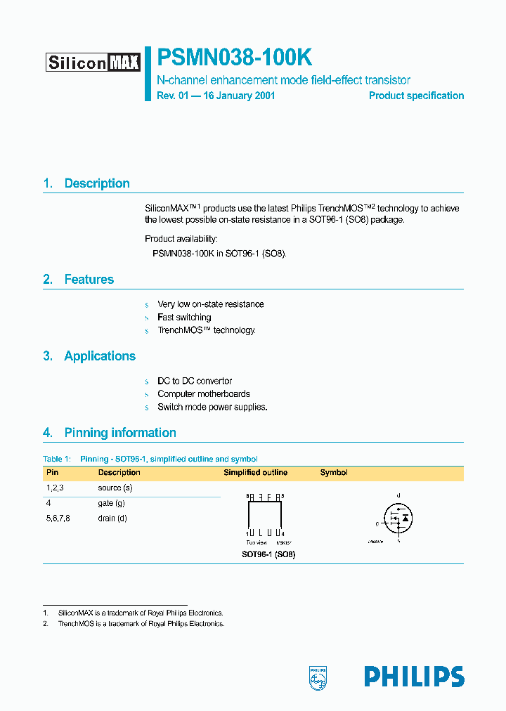 PSMN038-100K_349350.PDF Datasheet
