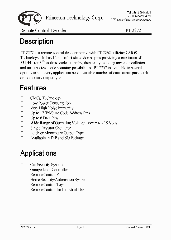 PT2272-L4-S18_342299.PDF Datasheet