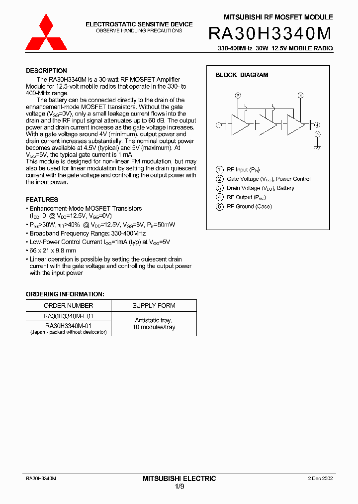 RA30H3340M_360415.PDF Datasheet