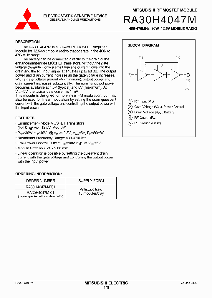 RA30H4047M_332365.PDF Datasheet