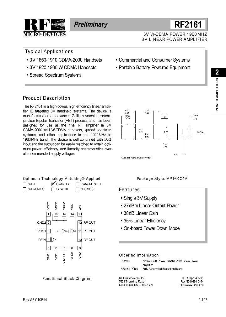RF2161_308439.PDF Datasheet
