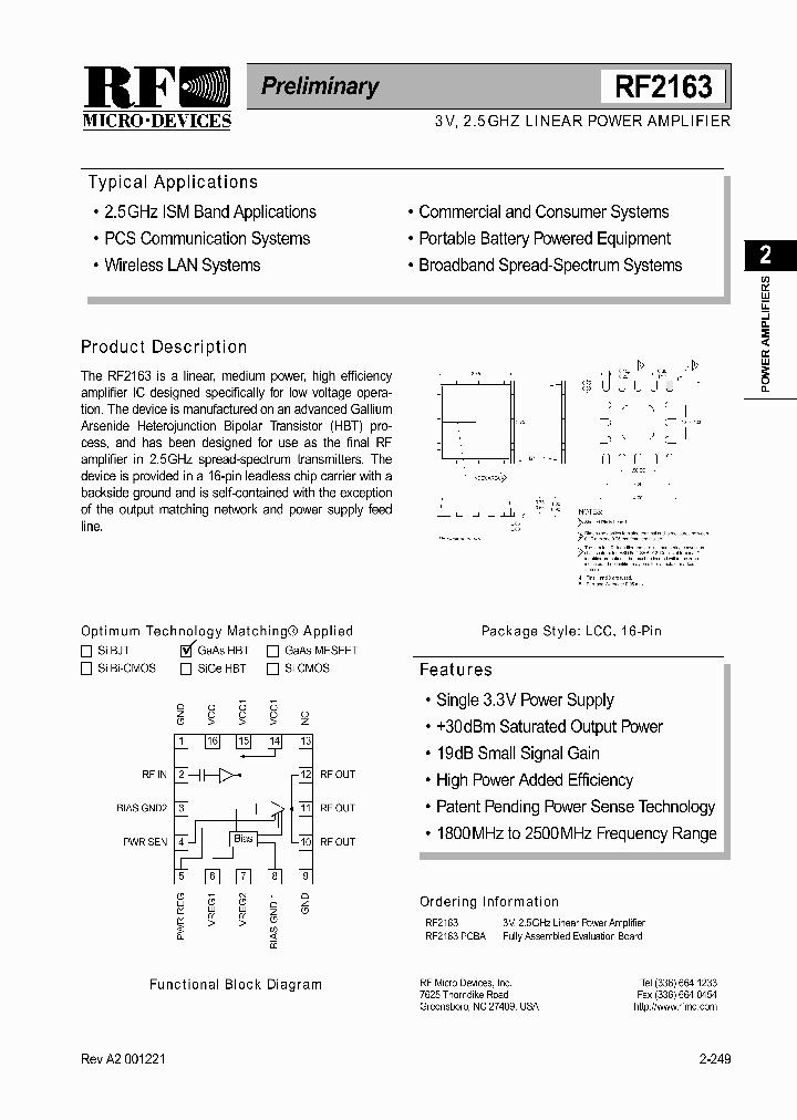 RF2163PCBA_355252.PDF Datasheet